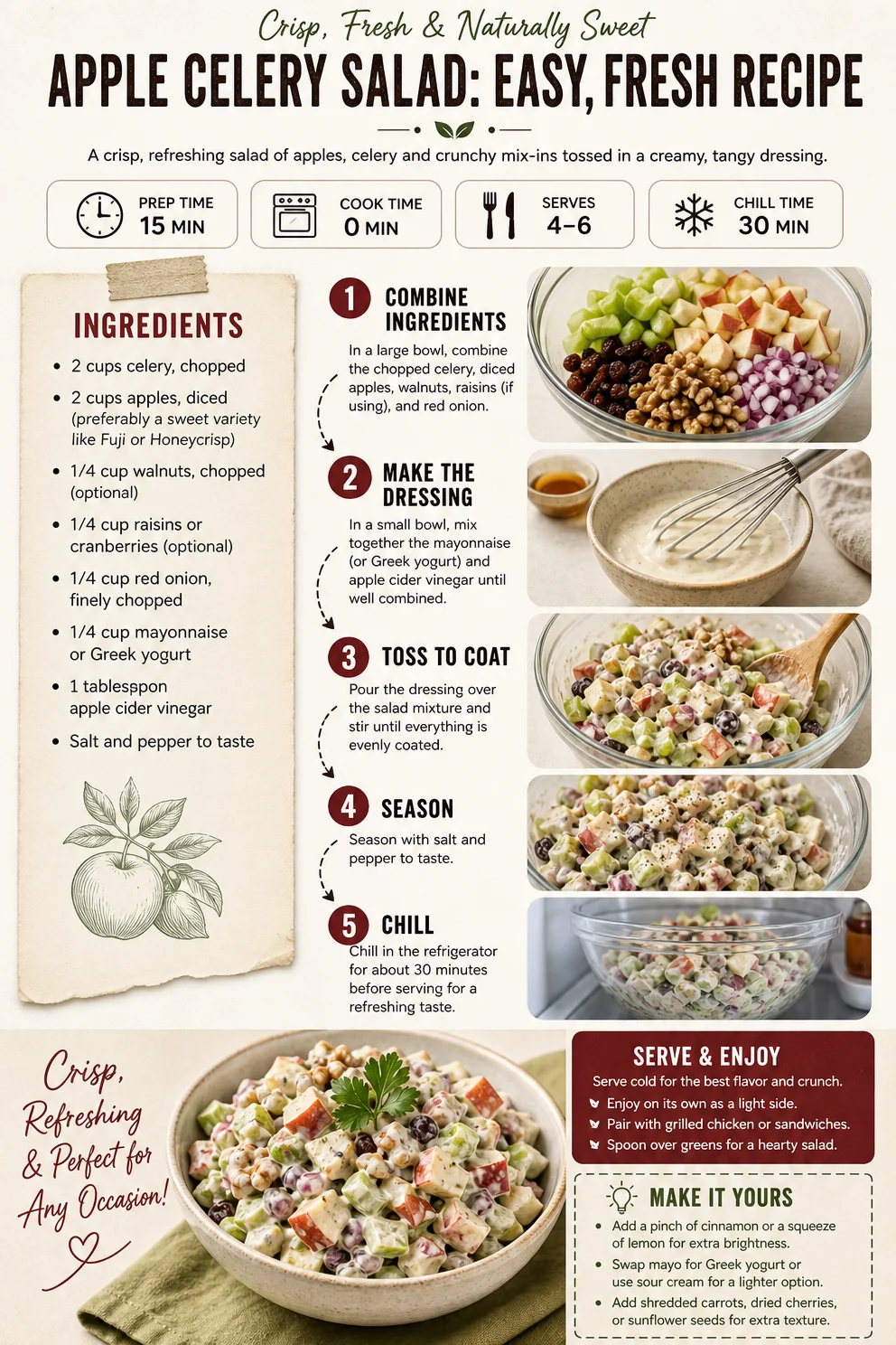 Apple Celery Salad: Easy, Fresh Recipe apple celery salad Apple Celery Salad: Easy, Fresh Recipe