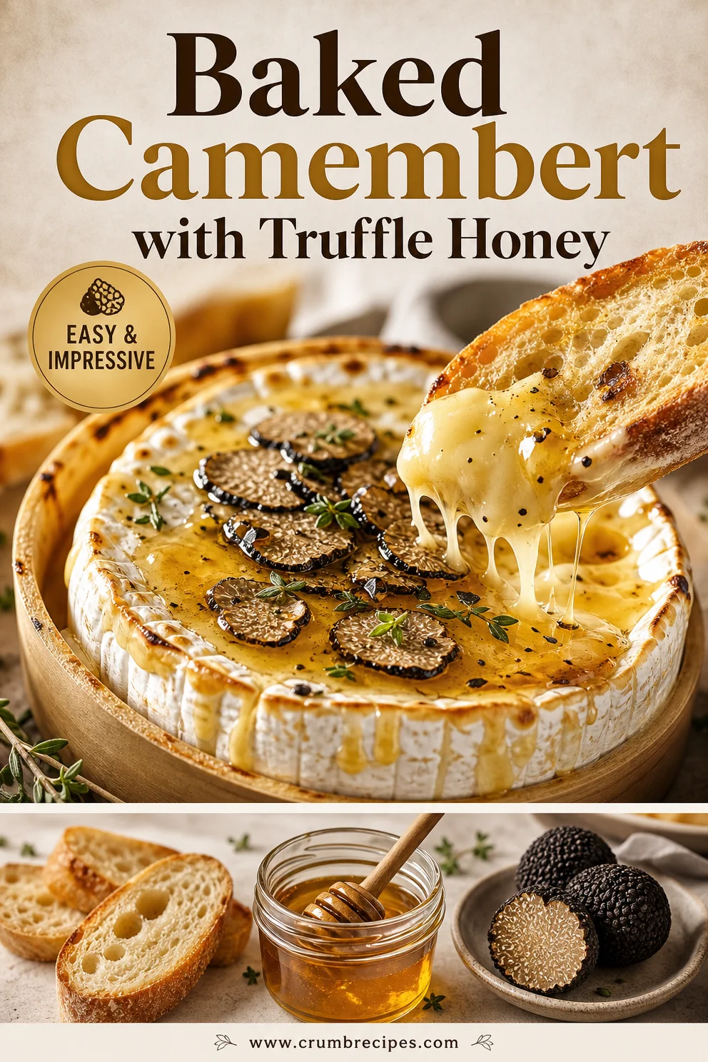 Baked Camembert with Truffle Honey