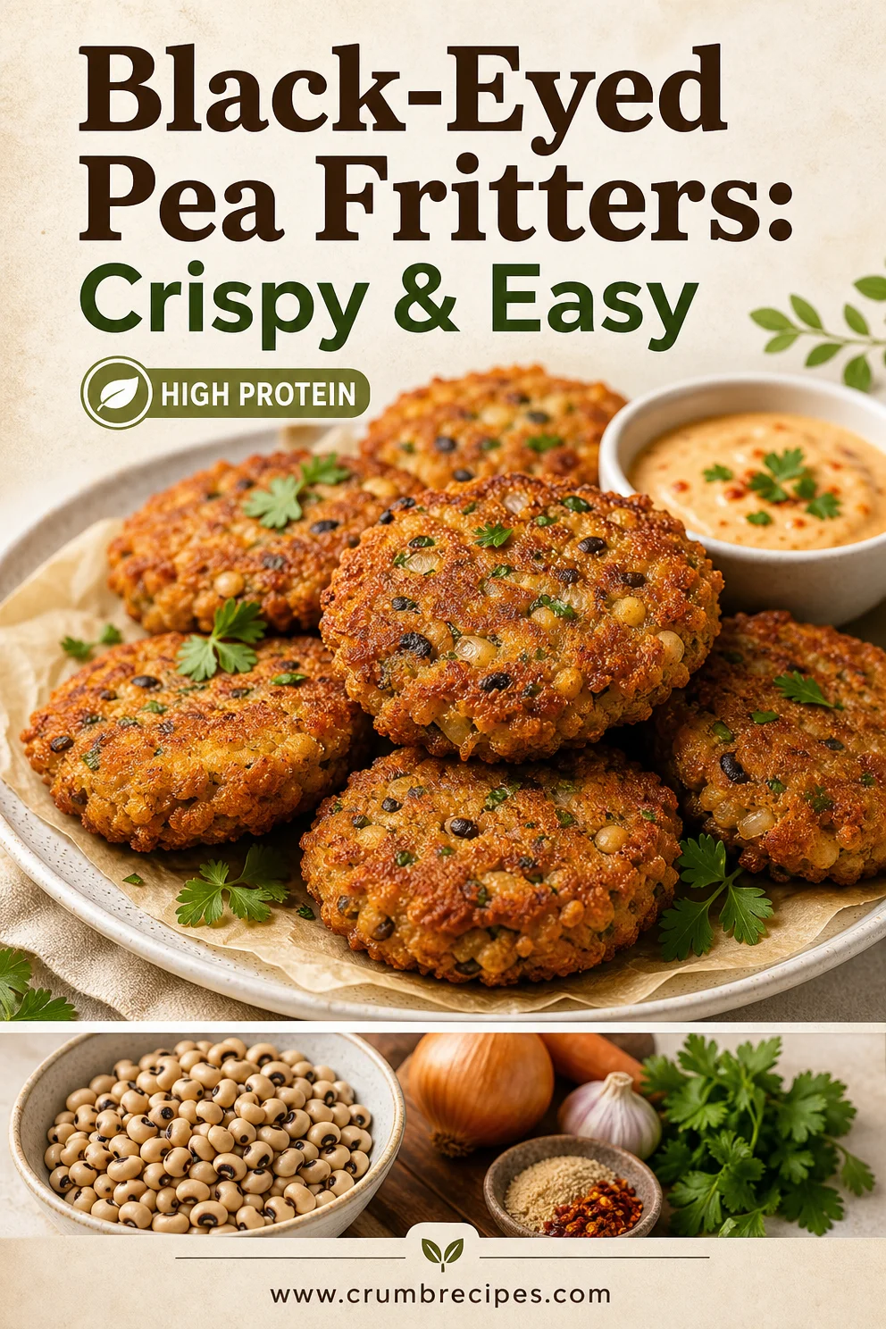 Black-Eyed Pea Fritters: Crispy & Easy Black-Eyed Pea Fritters Black-Eyed Pea Fritters: Crispy & Easy
