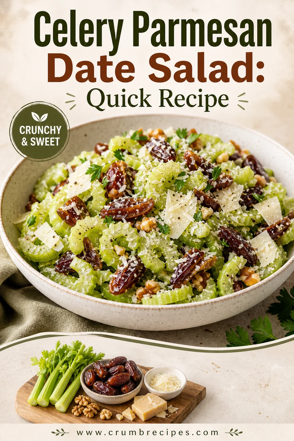 Celery Parmesan Date Salad: Quick Recipe Celery Parmesan Date Salad Celery Parmesan Date Salad: Quick Recipe