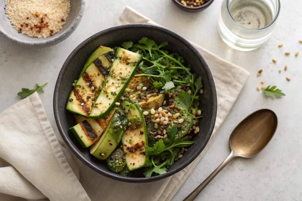 Charred Zucchini Salad zucchini salad Charred Zucchini Salad