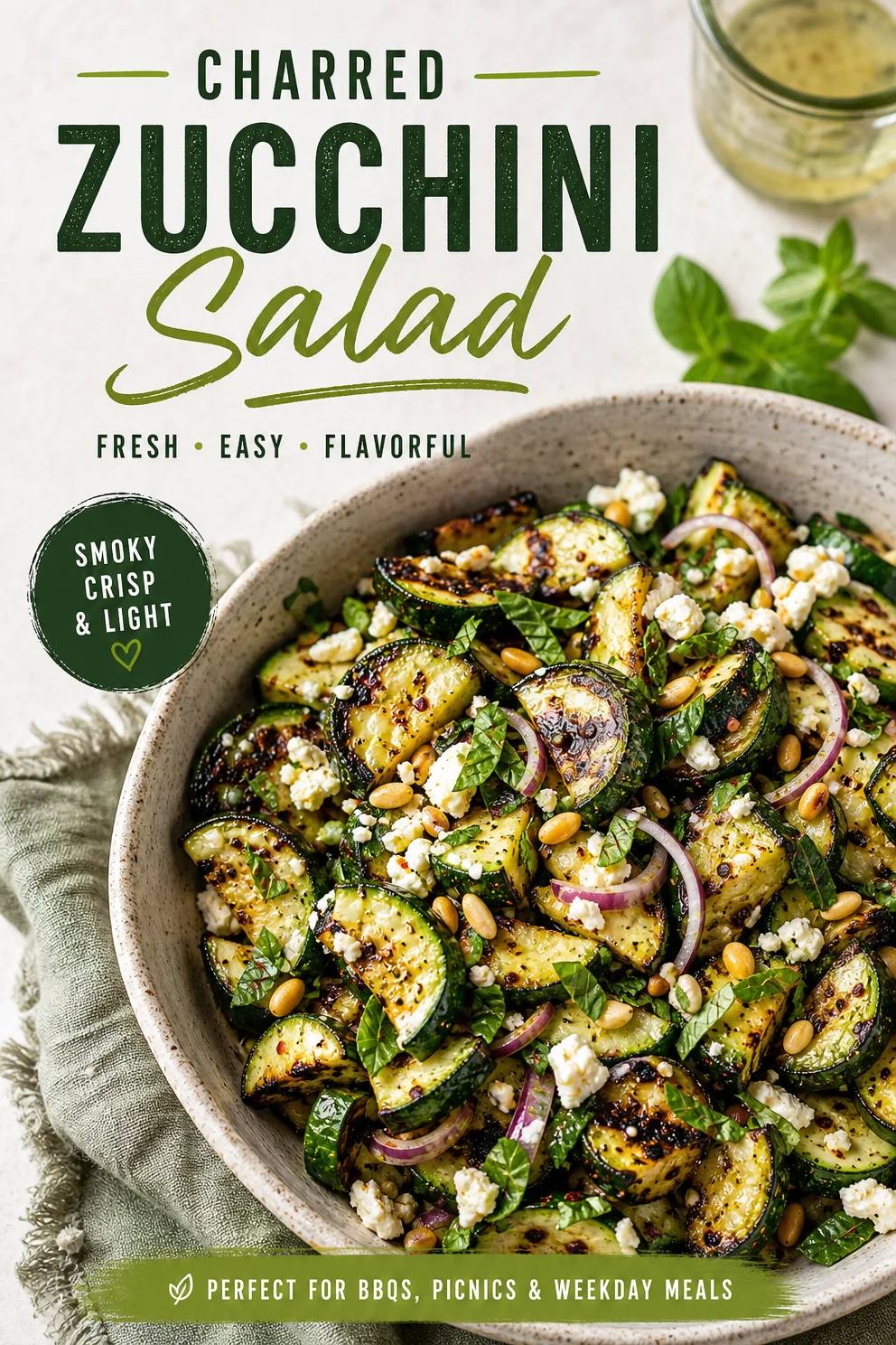 Charred Zucchini Salad zucchini salad Charred Zucchini Salad