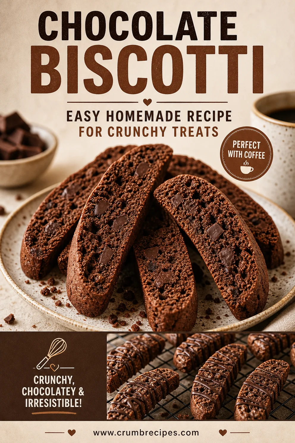 Chocolate Biscotti: Easy Homemade Recipe for Crunchy Treats chocolate biscotti Chocolate Biscotti: Easy Homemade Recipe for Crunchy Treats