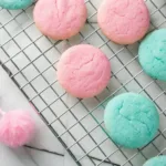 Cotton Candy Gender Reveal Cookies for a fun baby announcement