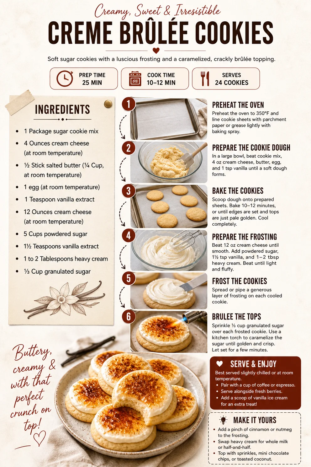 Creme Brûlée Cookies Creme Brûlée Cookies Creme Brûlée Cookies