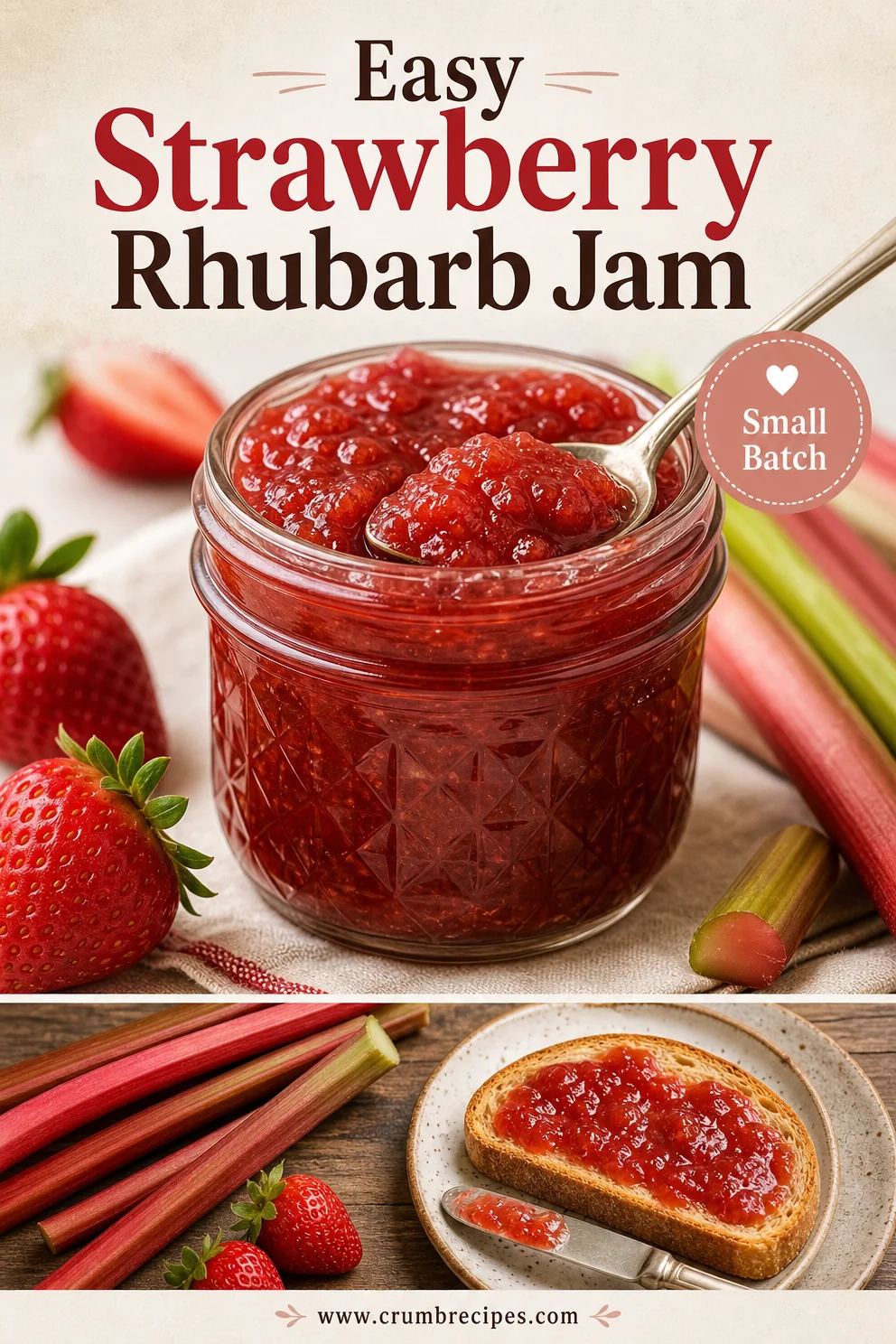 Easy Strawberry Rhubarb Jam