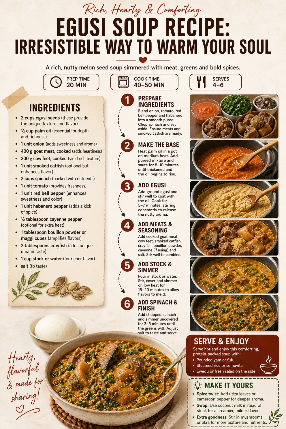 Egusi Soup Recipe: Irresistible Way to Warm Your Soul