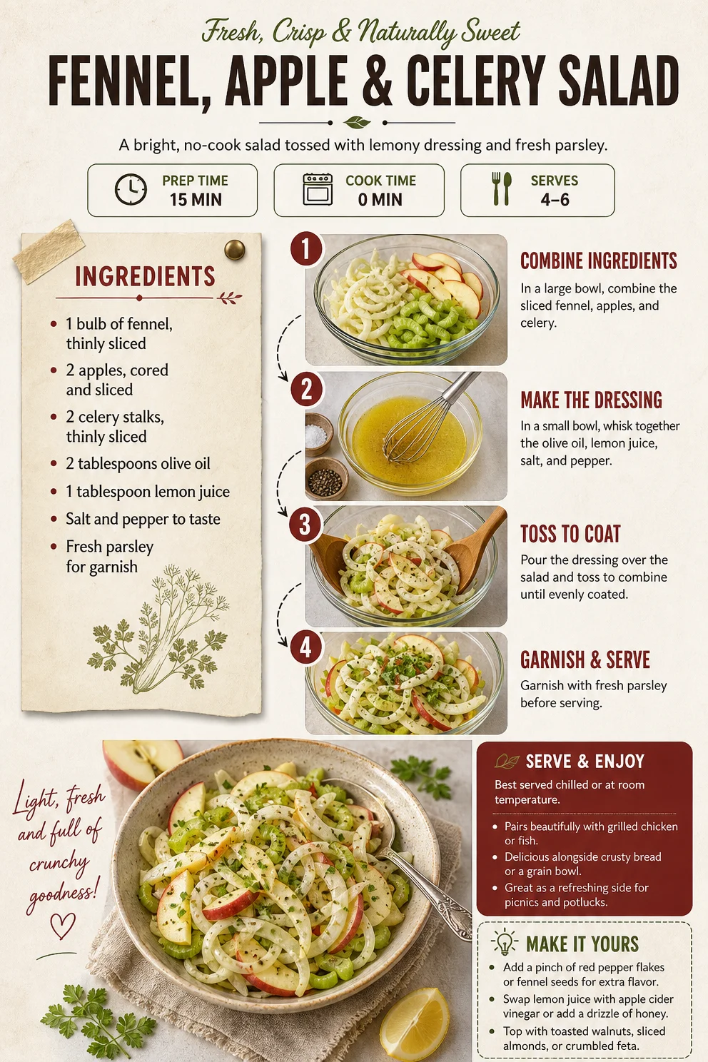 Fennel, Apple & Celery Salad Apple & Celery Salad Fennel, Apple & Celery Salad