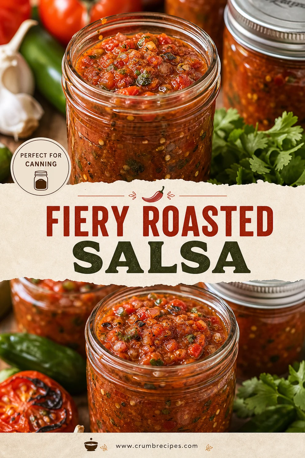 Fiery Roasted Salsa Canning Recipe
