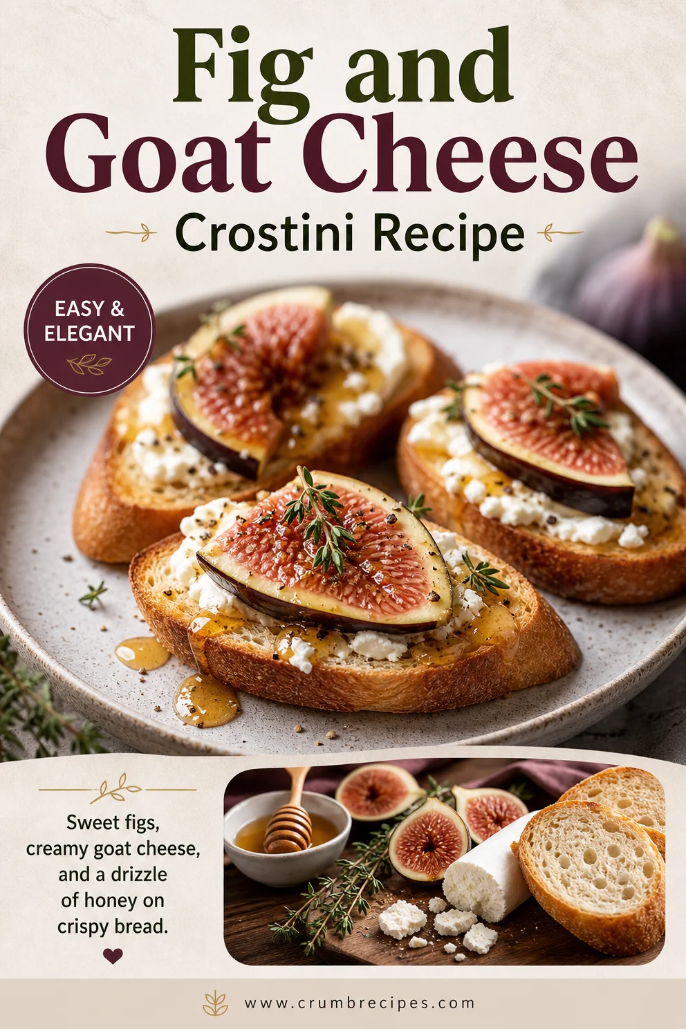 Fig and Goat Cheese Crostini Recipe