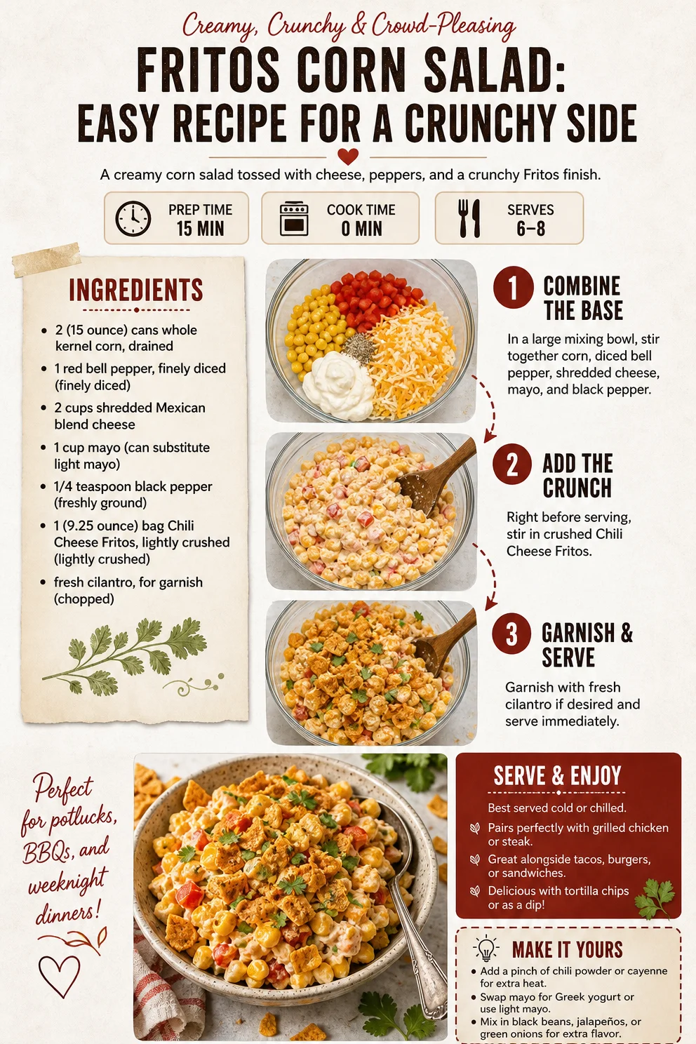 Fritos Corn Salad: Easy Recipe for a Crunchy Side