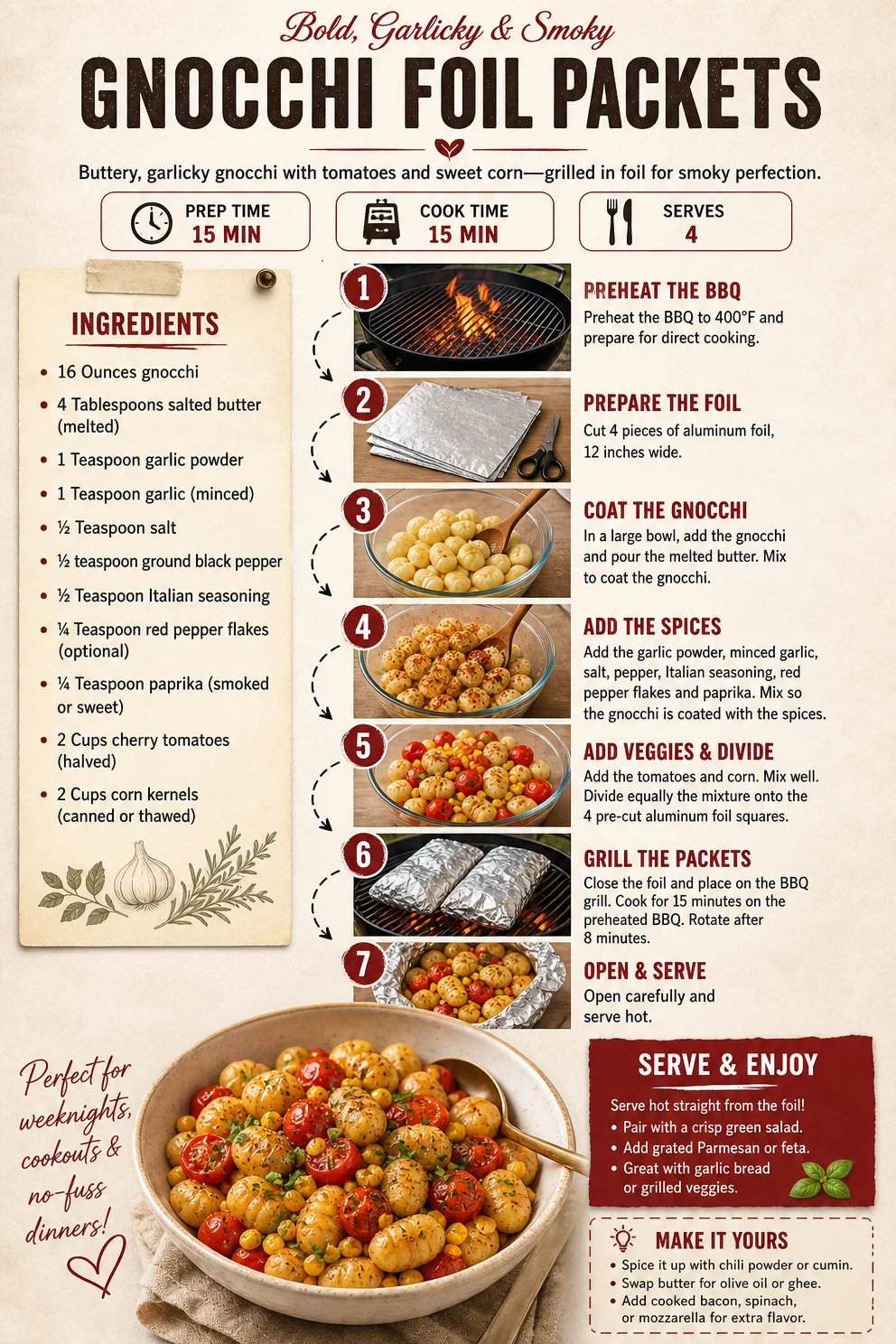 Gnocchi Foil Packets gnocchi Gnocchi Foil Packets