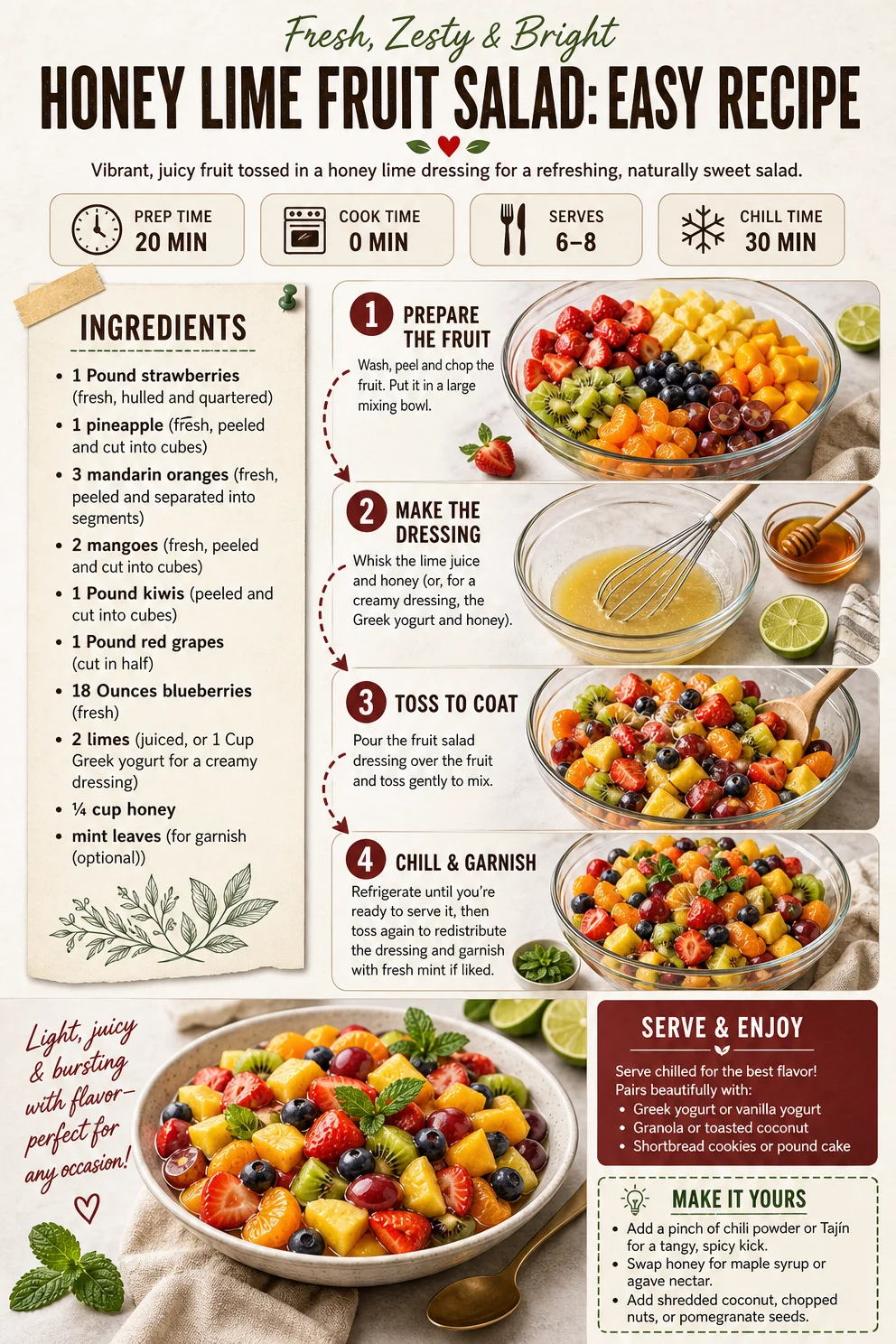 Honey Lime Fruit Salad: Easy Recipe Honey Lime Fruit Salad Honey Lime Fruit Salad: Easy Recipe