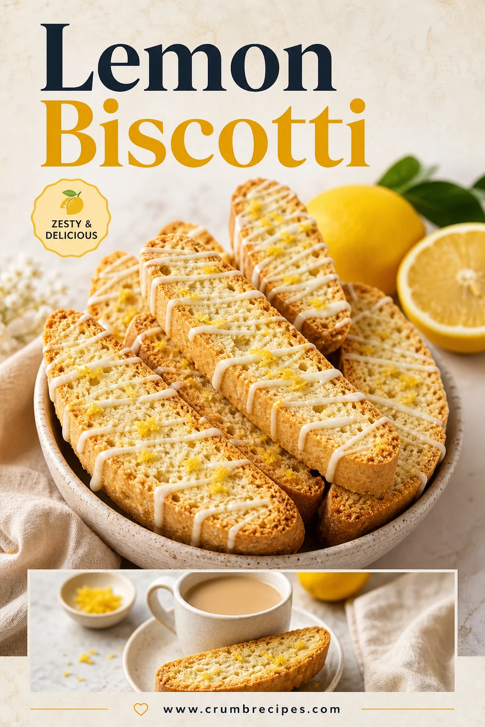 Lemon Biscotti Lemon Biscotti Lemon Biscotti