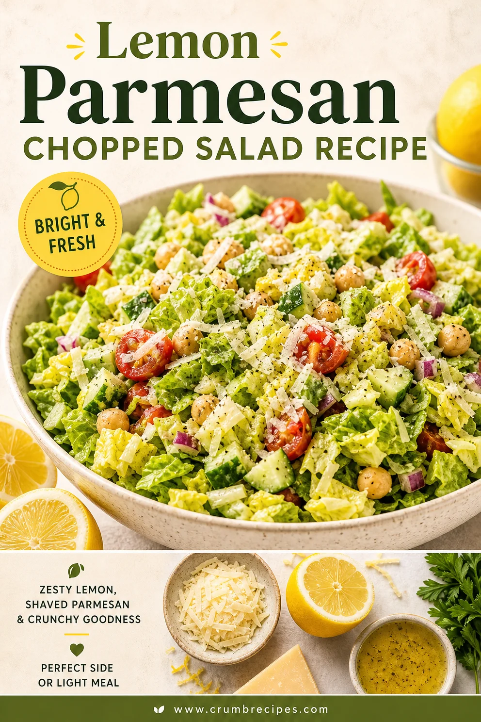 Lemon Parmesan Chopped Salad Recipe