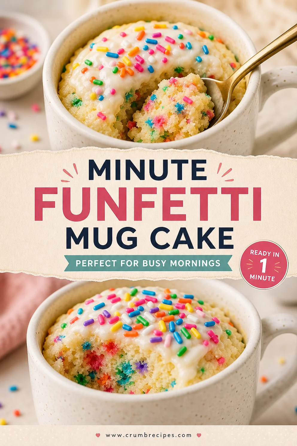 Minute Funfetti Mug Cake for Busy Mornings