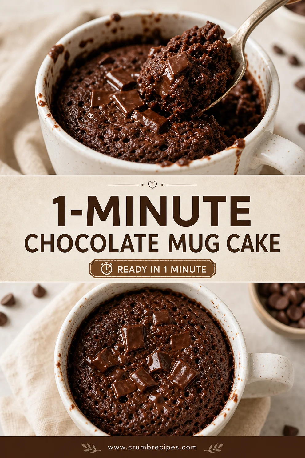 One Minute Chocolate Mug Cake