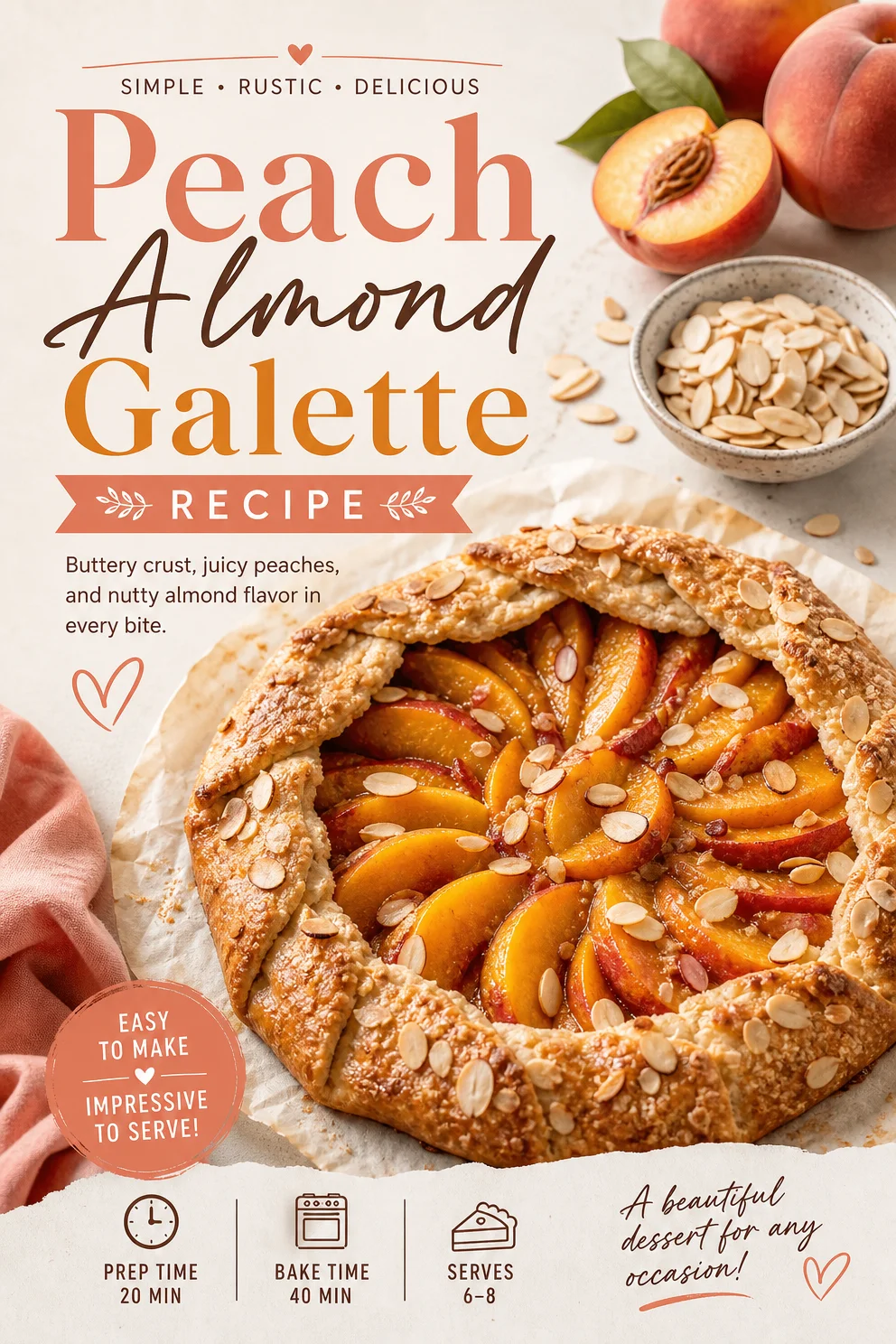 Peach Almond Galette Recipe
