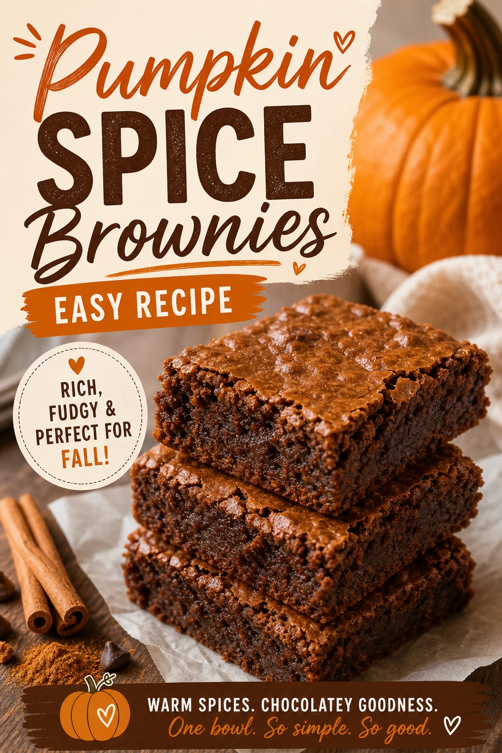 Pumpkin Spice Brownies: Easy Recipe Pumpkin Spice Brownies Pumpkin Spice Brownies: Easy Recipe