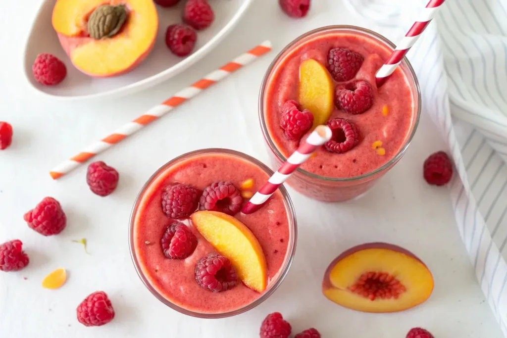 Raspberry Peach Smoothie Raspberry Peach Smoothie Raspberry Peach Smoothie