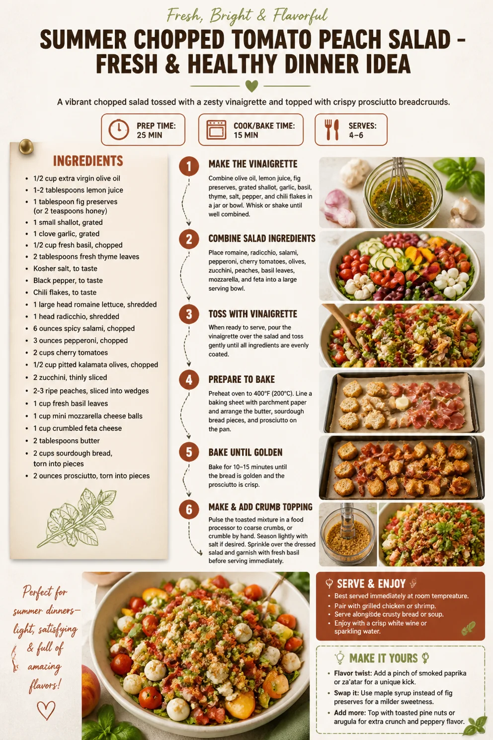 Refreshingly Delicious Summer Chopped Tomato Peach Salad – A Healthy Dinner Idea tomato peach salad Summer Chopped Tomato Peach Salad – Fresh & Healthy Dinner Idea