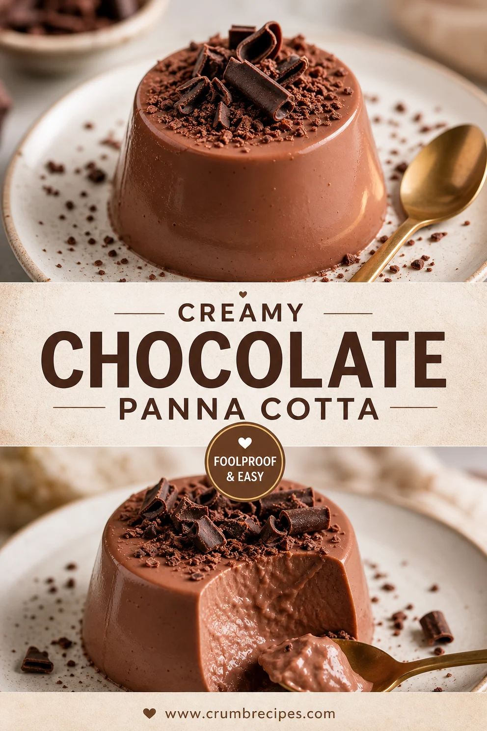 Ridiculously Easy Chocolate Panna Cotta chocolate panna cotta Ridiculously Easy Chocolate Panna Cotta