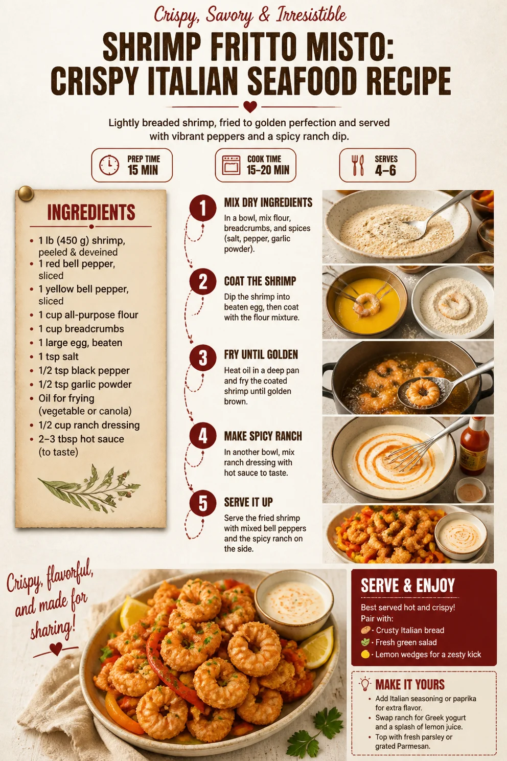 Shrimp Fritto Misto: Crispy Italian Seafood Recipe Shrimp Fritto Misto Shrimp Fritto Misto: Crispy Italian Seafood Recipe
