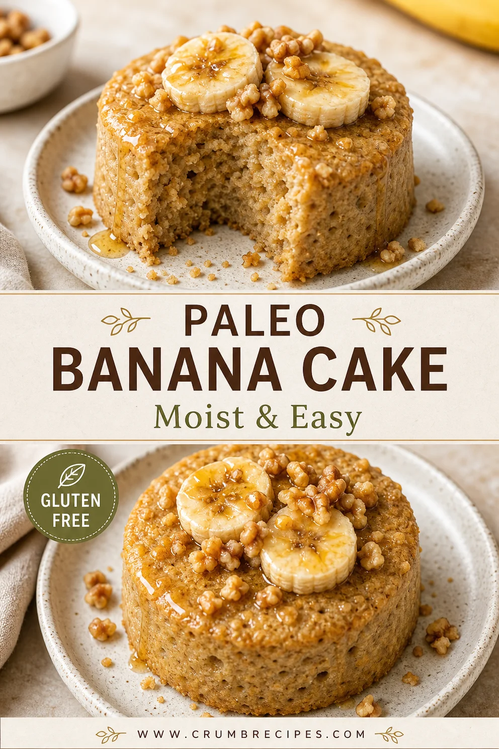 Single Serving Paleo Banana Cake: Easy Recipe