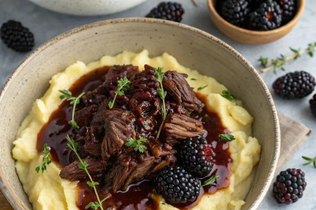 Slow Cooker Blackberry Balsamic Beef Recipe