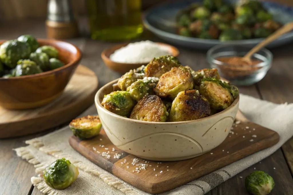 Air Fried Frozen Brussel Sprouts