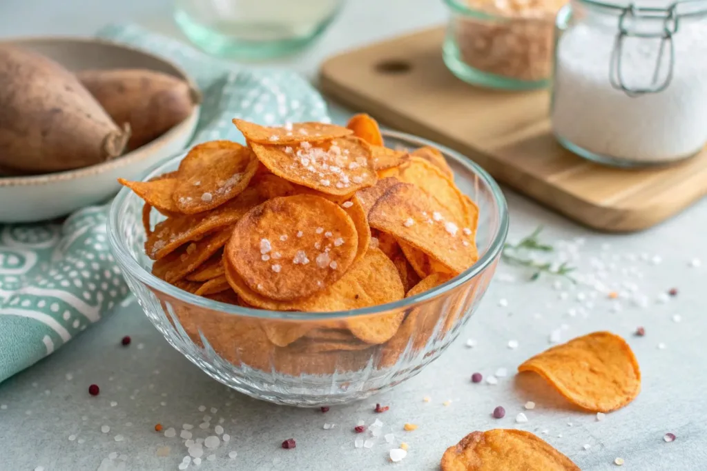 Air Fryer Sweet Potato Chips: Crispy Snack sweet potato chips Air Fryer Sweet Potato Chips: Crispy Snack