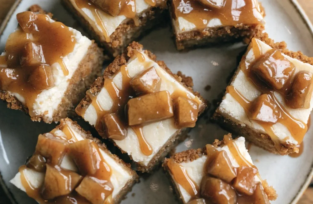 Caramel Apple Cheesecake Bars: Easy Recipe