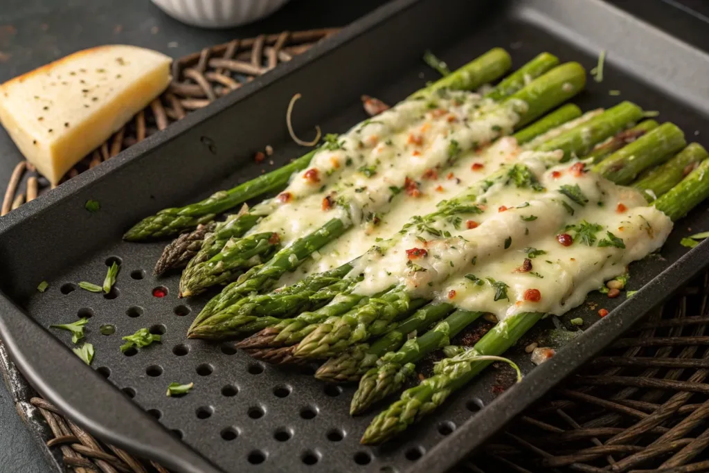 Cheesy Air Fryer Asparagus Recipe