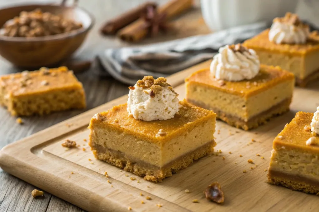 No Bake Pumpkin Pie Cheesecake Bars Recipe pumpkin pie cheesecake No Bake Pumpkin Pie Cheesecake Bars Recipe